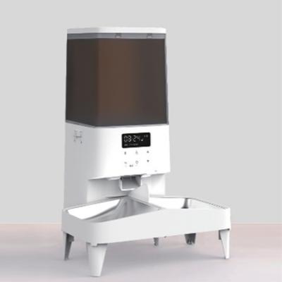 China Custom Smart Home Pet Feeder White Intelligent Automatic Pet Feeder for sale