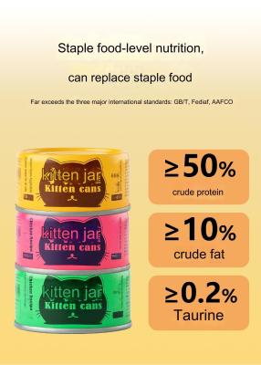 China Clean And Sanitary CAT Pet Food Palatable Canned Staple Food With Chicken zu verkaufen