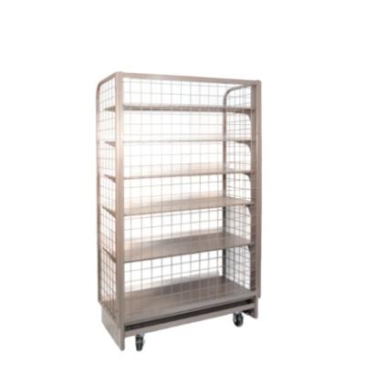 China 2023 New Popularity Warehouse Storage Single Sided Goods Stacking Steel Mesh Metal Storage Rack for sale