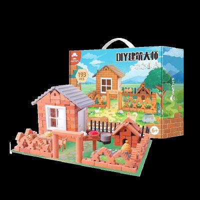 China ZK059 MY FIRST LITTLE PLAY IDYLLIC COTTAGE DIY COTTAGE HOUSE DIY HOUSE Brick Hut Brick Hut ZK059 Building Toy for sale