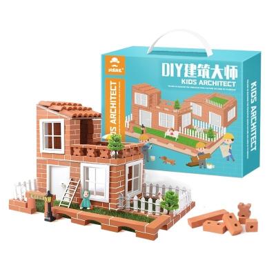 China ZK003 MY FIRST LITTLE EUROPEAN PLAY HOUSE VILLA DIY ARCHITECT DIY VILLA HOUSE DIY HOUSE Brick Hut ZK003 BUILDING Toy for sale