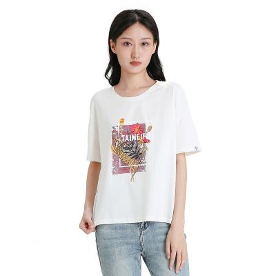 China 2021 other new popular simple casual round neck ladies teams short sleeve T-shirt for sale