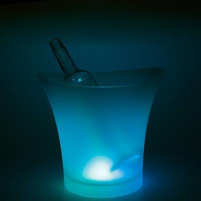 China Modern Customized 7 Color RGB LED Light Ice Bucket for sale