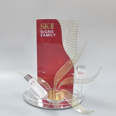 China Shenzhen Countertop Acrylic Cosmetics Lucky Acrylic Skin Care Cosmetic Display Stand for sale