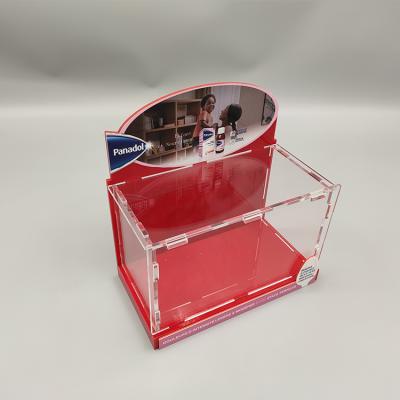 China Factory assembly easy custom clear acrylic drug box acrylic storage box can be customized logo wholesale price for sale