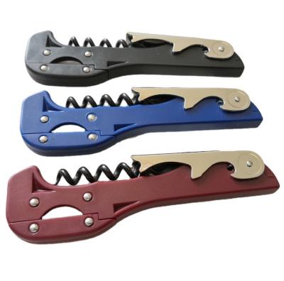 China Best Selling Durable Lead Chain Wine Bottle Openers Boomerang Corkscrew Without Blade Aluminum Cup for sale