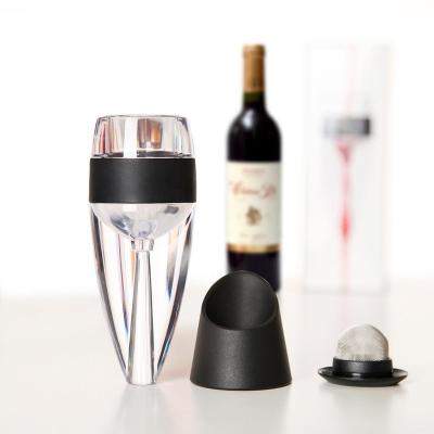 China Safe Stored/Sustainable Essential Magic Decanter Food Red Wine Glass Aerator Sell New With Filter for sale