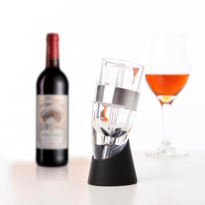 China Sustainable/Stored Aluminum Double Detachable Magic Wine Decanter Set Umbrella Red Wine Bottle Aerator Premium for sale