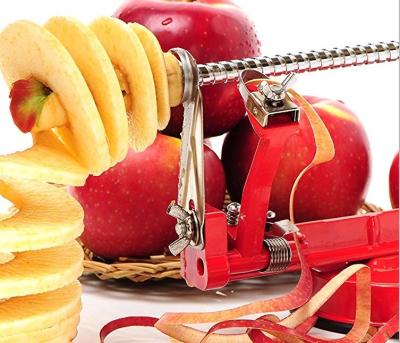 China Sustainable Stainless Steel Potato Apple Peeler Slicer Machine With Vacuum Base for sale