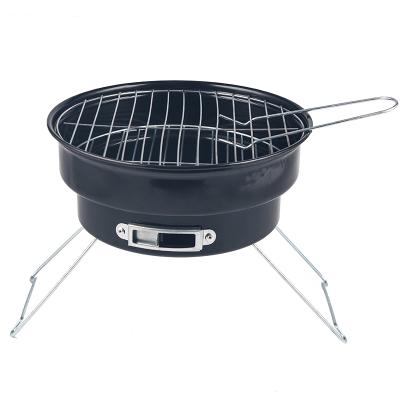 China Easily Cleaned High Quality Steel Round Charcoal Grill Portable BBQ Grill With Oxford Bag for sale