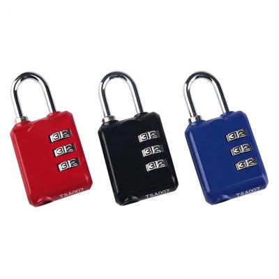 China 3Digit TSA Combination Rustproof Padlock For Outdoor Indoor Gym for sale