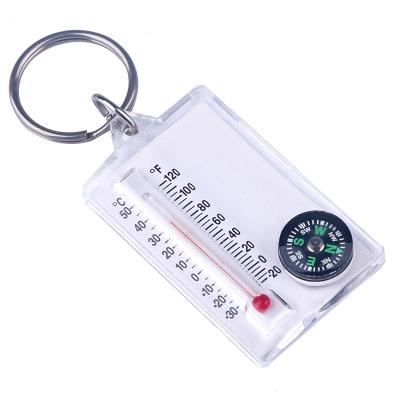 China Adventure Outdoor Hot Selling Lightweight Thermometer With Backpacking Rise Compass for sale