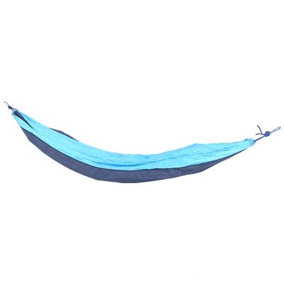 China Lightweight Custom Camping Hammock Anti-Rollover Outdoor Swings Portable Nylon Hammock Outdoor With Straps for sale