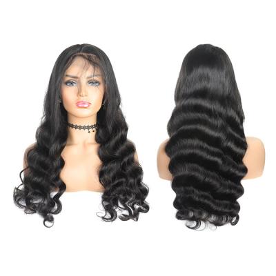 China Loose Wave Lace Front Wigs For Black Women Hd Virgin Hair Lace Closure Wig Transparent Loose Curl Wig for sale