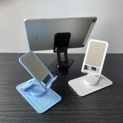 China Customization Adjustable Customized Plastic 360 Welcomed Universal Rotating Tablet Base Stand Mobile Phone Adjustable Desktop Holder for sale