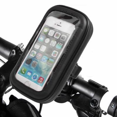 China 360 Rotation Waterproof Weather Resistant Bicycle Hand Bar Holder Bags Holder Waterproof Bike Bags Cell Phone Holder for sale