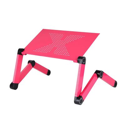 China (Size) Ergonomic Design Multi-Function Adjustable Folding Laptop Stand Notebook Desk Ergonomic Shelf With Mouse Pad Laptop Table Aluminum Holder for sale