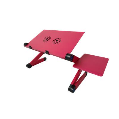 China (Size) Portable Adjustable Laptop Table Stand with 2 CPU Fans, Detachable Mouse Pad Adjustable Laptop Stand for sale