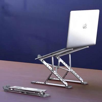 China Small portable/foldable/adjustable aluminum computer riser notebook ahsap with mini aluminum stand for laptop lovy stand for sale