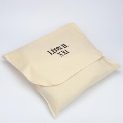 China Security Customized Large Cotton Flannel Envelope Pouch Dust Bag For Shoe for sale