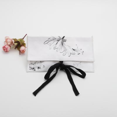 China Recyclable Personalized Customization Cotton Twill Envelope Jewelry Packaging Pouch Makeup Gift Dust Bags for sale