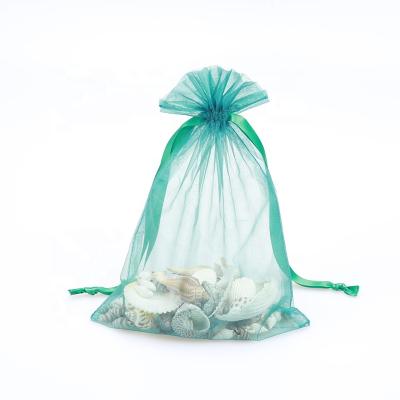 China Wholesale Recyclable Organza Gift Mesh Bags Drawstring Jewelry Gift Candy Bags Organza Pouch For Wedding Party Christmas for sale