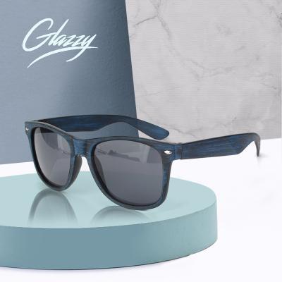 China Promotional Plastic Mirrored Wooden Printed Artwork Sunglasses Promotional PC Frame Glazzy Sunglasses Lens Cheap Sunglasses for sale