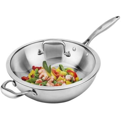 China Durable & Non-coating High Quality All Carbon Steel Stove Availableset Pots Wok Pan for sale