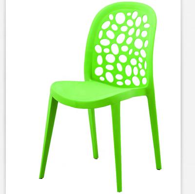 China Nordic fashion simple plastic modern hot sale geometric hollow outdoor chair wholesale for sale