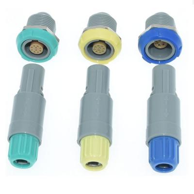 China Medical Shock Resistant Housing Gold Plated Safety Push Pull Connector Waterproof for sale