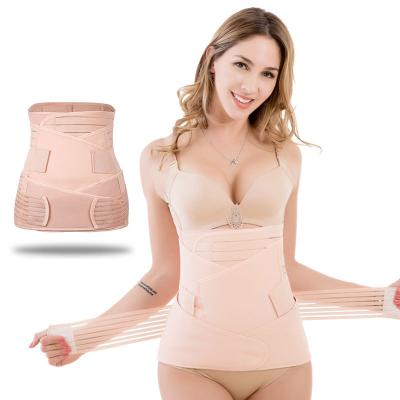 China Anti-Bacterial Wholesale Double Adjustable Women Postpartum Recover Shapewear Abdomen Belly band for sale