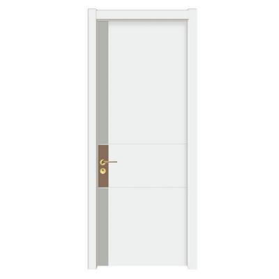 China Modern High Quality Interior PCV Skin Solid Wood Doors For Home for sale