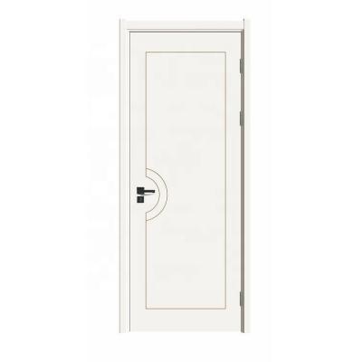 China Latest Simple Design Interior Door Room Modern White Painting Wooden Door for sale