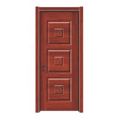 China Modern Waterproof Teak Interior High Quality Solid Wood Finish Wooden Door Simple Design for sale