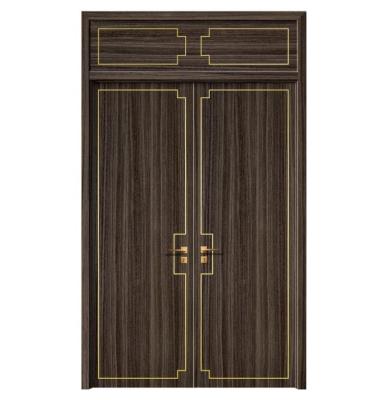 China Hot Sale Modern Internal Doors Modern Double Open Solid Wood Doors For Home for sale