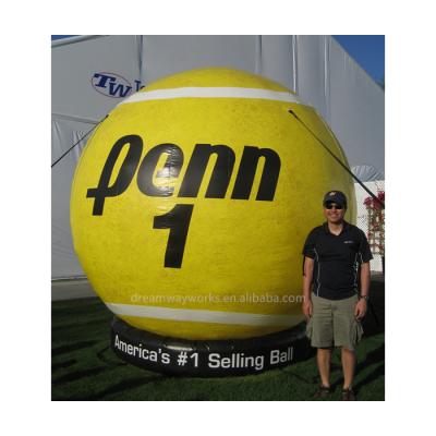 China Same as picture or custom as your require 2021 hot sale inflatable tennis ball, giant tennis ball for advertising for sale