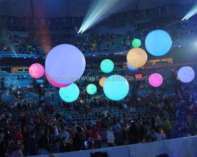 China 2020 hot sale events decoration floating led light ball, inflatable light balloon for concert and event decoration for sale