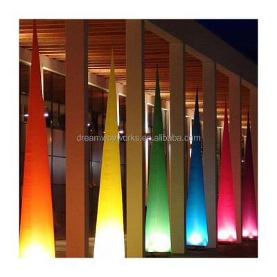 China Decoration for 2021 events advertising led cone, inflatable led lighting cone, led traffic light cone for sale for sale