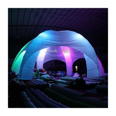 China 2020 photo booth inflatable circus tent with LED color changing light for sale for sale