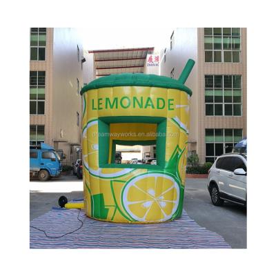 China Same as picture or custom as your require 2020 inflatable lemonade booth, inflatable cup, inflatable booth on sale for sale