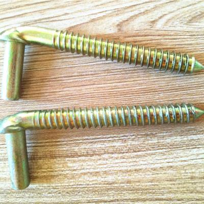 China Easily Assembled Gate Pin Hinges For Chain Link Fenc Gate Bolt Kit J-Bolt for sale