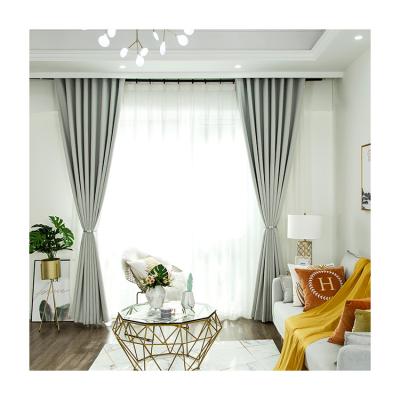 China Ready Made Blackout Silver Brown Blue Curtain Drapes Commercial Luxury Church Drapes for sale