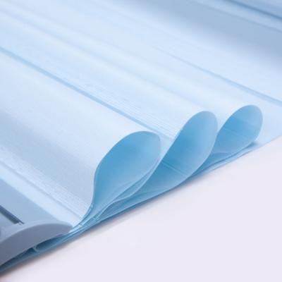 China Minimalist elegant blue color shangrila window blinds for sale