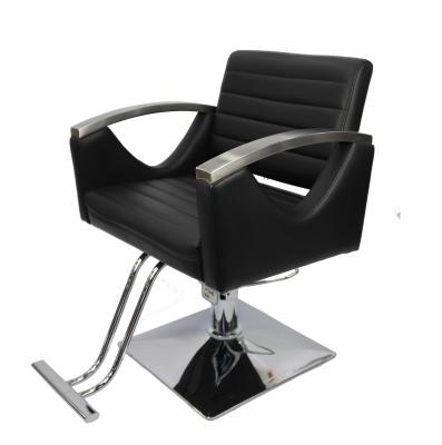 China Modern Genuine Synthetic Leather Men's Height Adjustable Hydraulic Pump Hair Salon Furniture Shaving Barber Chair for sale