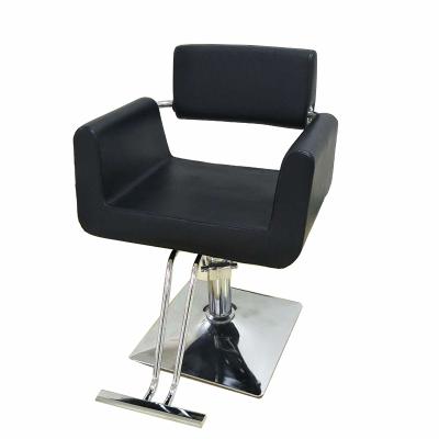 China Modern Genuine Synthetic Leather Men's Height Adjustable Hydraulic Pump Hair Salon Furniture Shaving Barber Chair for sale