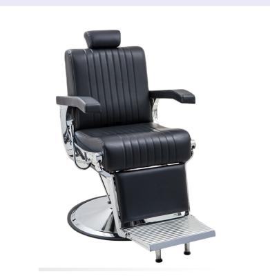 China Modern Hot Selling Salon Hairdressing Beauty Equipment Hair Cutting Hydraulic Pump Synthetic Leather Extended Barber Chair for sale