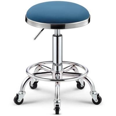 China Modern Hot Selling Salon Equipment Round Hairdresser Barber Stools Salon Rolling Stool for sale