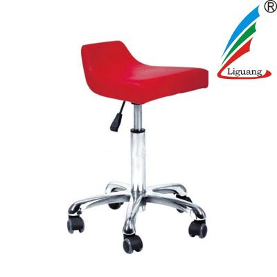 China Modern PU Leather Restaurant Dining Bar Stool Haircutting Waiting Chair Salon Furniture Barber Shop Shaving Chair for sale