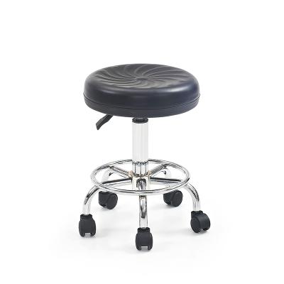 China Modern PU Leather Restaurant Dining Bar Stool Haircutting Waiting Chair Salon Furniture Barber Shop Shaving Chair for sale