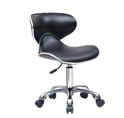 China Compressor roate waist modern synthetic leather barber salon chair adjustable waiting bar stool for sale